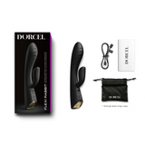 Dorcel Flexi Rabbit Vibrator — Black, Warming - DL2882