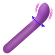 XR Brands G-Spot Flexible Silicone Vibrator, Purple - BNG-AH875-PURPLE