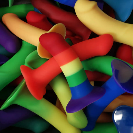Fun Factory Rainbow Amor Anal Dildo — Suction Base, Rideable Shape - FN407RNBW