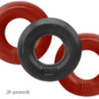 Oxballs HUJ3 C-Ring 3-Pack — Cherry / Ice - OX-HUJ-102CHIC