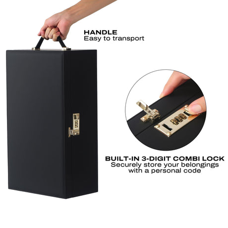 Dorcel Le Coffret Prestige Edition Storage Case — Faux Leather, Velvet-Lined, 44×25×15 cm - DL3346