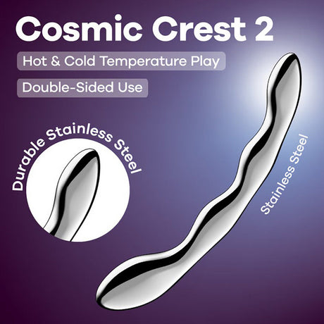 Satisfyer Cosmic Crest 2 Stainless Steel Curved G-Spot Dildo - SF6974