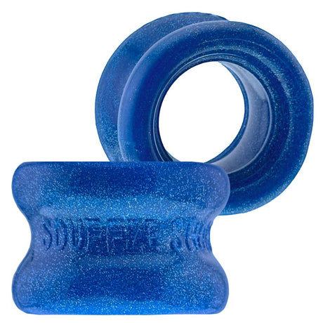OXBALLS Squeeze Short Ballstretcher — Blue Fire, 1.25" - OX-3208-BLF