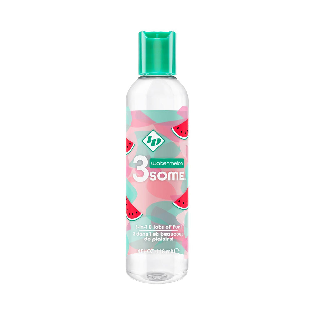 ID LUBRICANTS 3SOME 3-in-1 Watermelon Body Topping, 4 oz - ID-DEWB-04