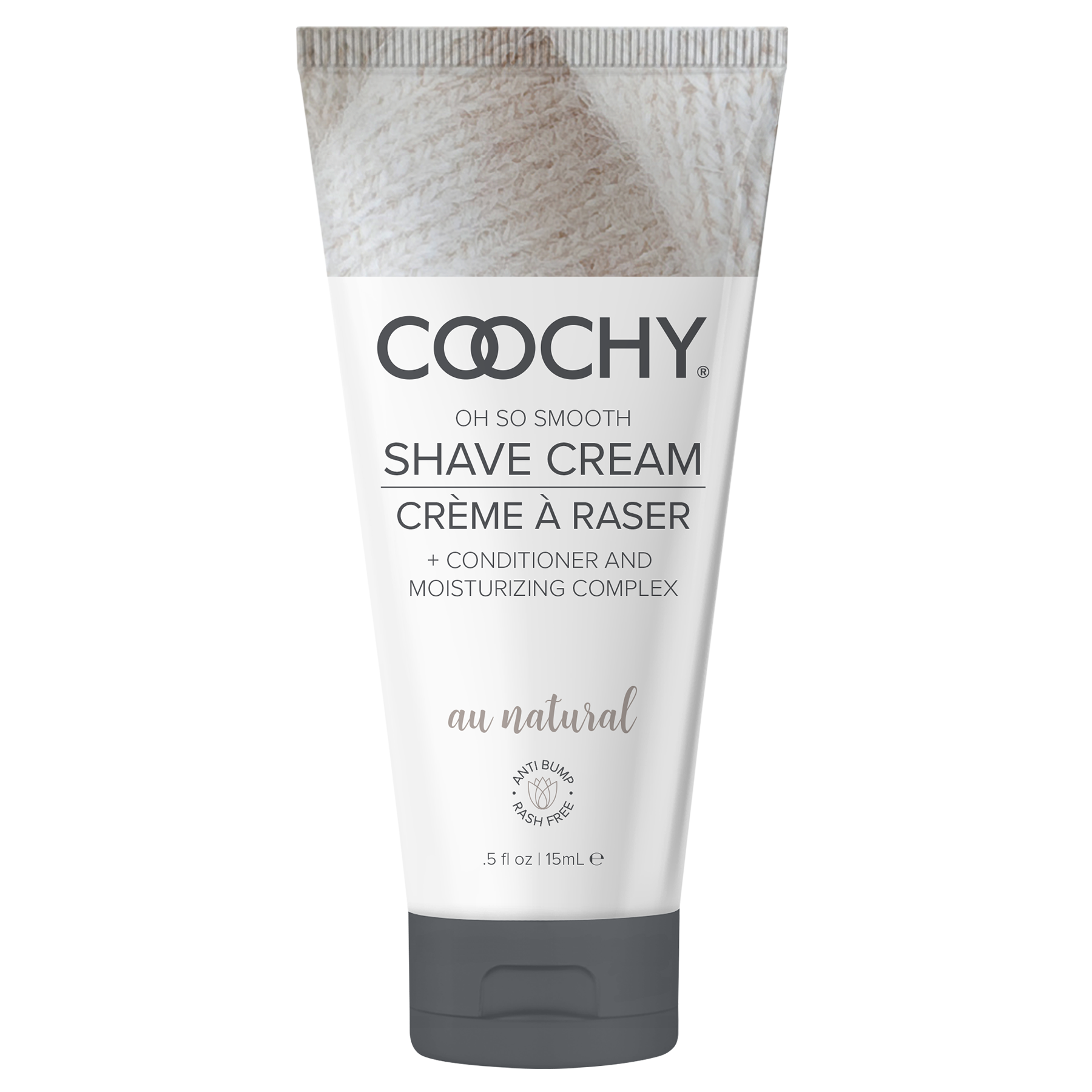 Coochy Shave Cream - AU NATURAL tube 0.5oz / 15ml by Coochy