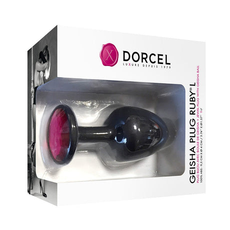 Dorcel Geisha Plug Ruby Large — Anal Plug with Internal Geisha Ball - DL1311