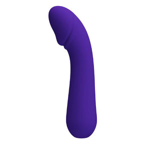Pretty Love Cetus Rechargeable G-Spot Vibrator, Purple, 6" - BI-014723-3