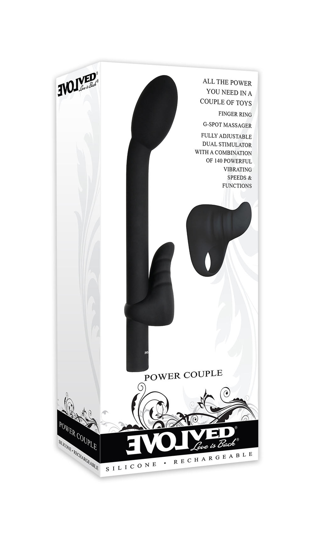 Evolved Novelties Power Couple Dual Vibrator Set — Black - EN-RS-4166-2
