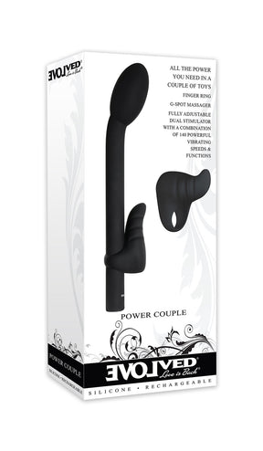 Evolved Novelties Power Couple Dual Vibrator Set — Black - EN-RS-4166-2