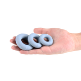 nsnovelties Renegade Players Cock Ring Set, Gray (3 Sizes) - NSN-1128-59