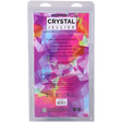 Doc Johnson Crystal Jellies Curved Realistic Dildo with Balls — 8 in Teal - DJ0288-41-CD