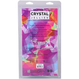 Doc Johnson Crystal Jellies Curved Realistic Dildo with Balls — 8 in Teal - DJ0288-41-CD