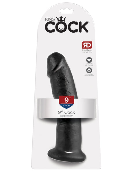 King Cock 9-Inch Cock Black by Pipedream