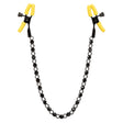 CalExotics Boundless Adjustable Nipple Teasers – Yellow/Black (Pair) - SE2702012