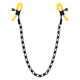 CalExotics Boundless Adjustable Nipple Teasers – Yellow/Black (Pair) - SE2702012