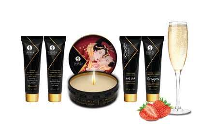 Geisha's Secrets Gift Set - Sparkling Strawberry Wine by Shunga