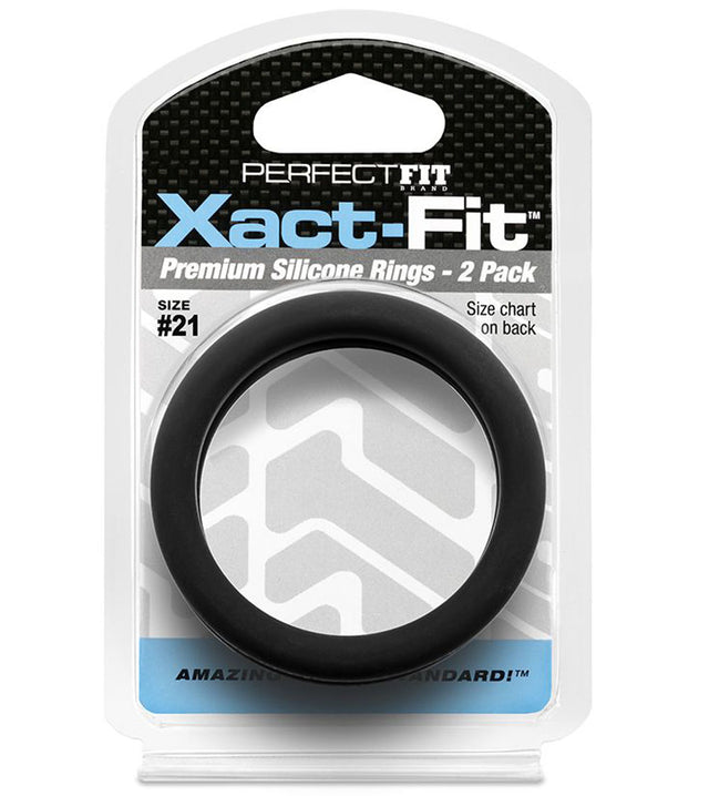 Perfect Fit Xact-Fit Cock Rings 2-Pack — Size #21 - PF-CR84B