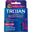 Paradise Marketing Trojan Double Ecstasy Condoms — 3 Pack - TJ01961