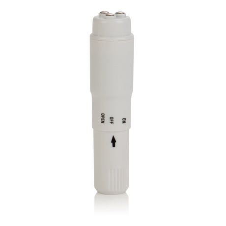 CalExotics Compact Waterproof Travel Massager with 4 Tips - White - SE2104012