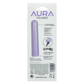 CalExotics Aura Rounded Purple Mini Vibrator — 5 in - SE0648123