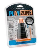 Perfect Fit Play Zone Kit — Xact-Fit Cock Ring System, Black - PF-CR70B
