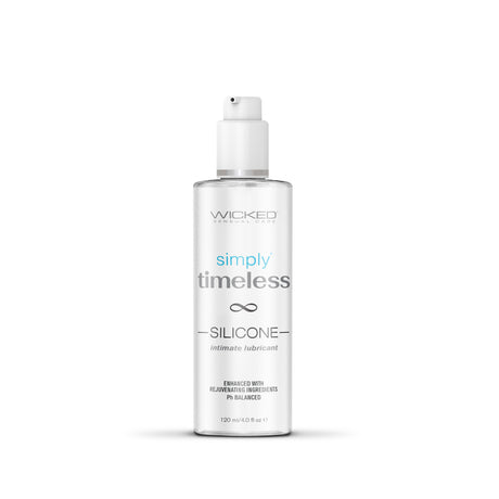 Wicked Sensual Care Simply Timeless Silicone-Based Lubricant, 4 oz - WS-91310