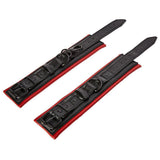 Sportsheets Saffron Cuffs — Red Vegan Leather Wrist Restraints - SS480-01