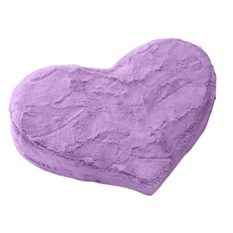 Liberator Heart Wedge Pillow, Purple Microvelvet (18 x 14 x 7 in) - L3241