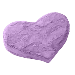 Liberator Heart Wedge Pillow, Purple Microvelvet (18 x 14 x 7 in) - L3241