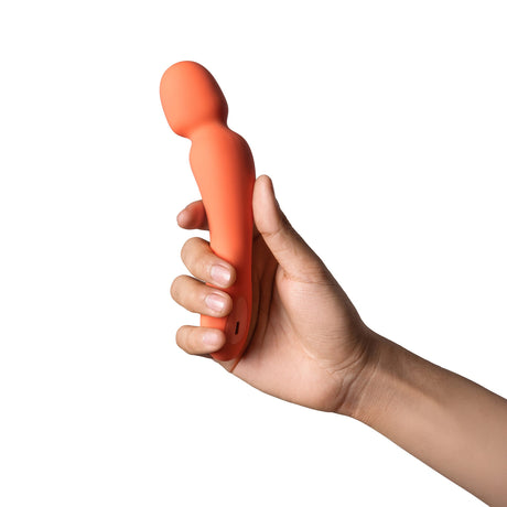 Dame Min Mini Wand Vibrator — Papaya - DM1913