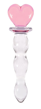 nsnovelties Crystal Heart of Glass Vibrator — Pink - NSN0705-14