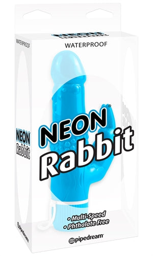 Neon Luv Touch Rabbit Vibe - Blue by Pipedream