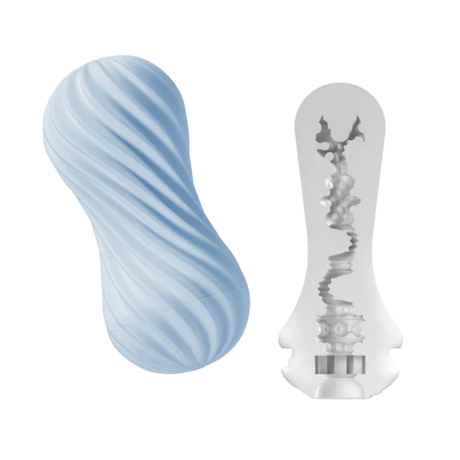 Tenga FLEX Bubbly Blue Reusable Masturbator - TN474