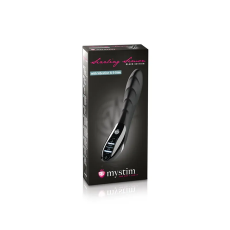 Mystim Sizzling Simon eStim Vibrator — 27 cm, Black - MY8721
