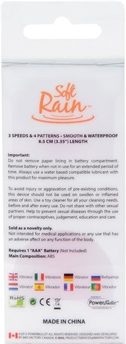 Soft Rain Power Bullet 3 Inch Breeze Coated 7 Function - Orange by BMS Factory