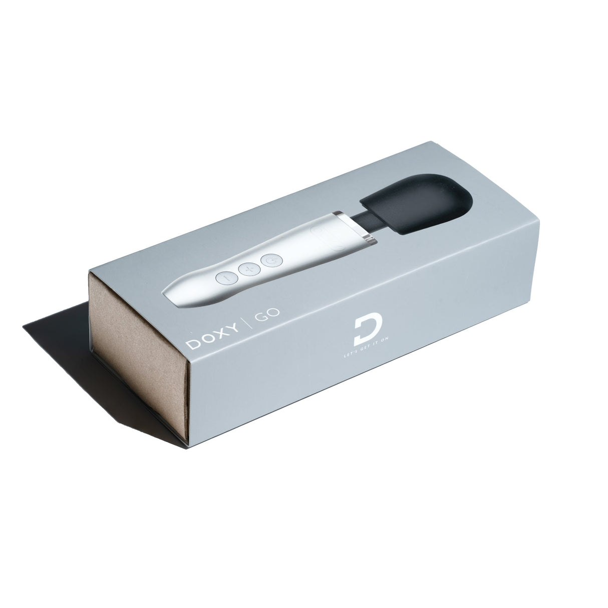 DOXY Doxy Go Brushed Metal — 15 cm Compact Travel Wand - DX0425