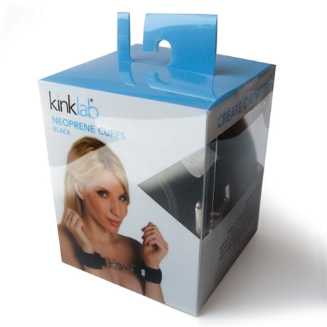 Kinklab Neoprene Cuffs — Black with Rotating Crab-Claw Hooks - KL-921
