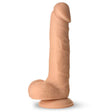 Curve Toys Easy Riders 7-inch Silicone Dildo with Balls, Light - CN-18-0932-10