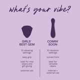 plusOne Girls Best Gem Vibe — Cosmo Anal Gem Vibrator - PO6891