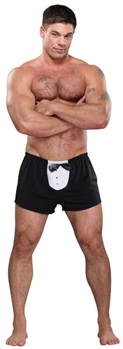Male Power Tuxedo Boxer — One Size, Black - MP-PAK714BK1
