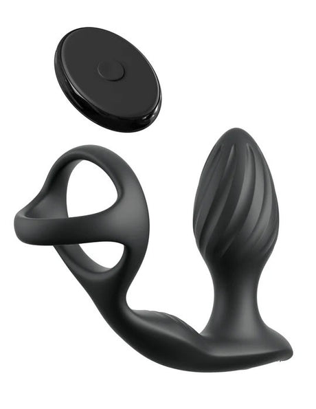 Pipedream Ass-Gasm Gyro-Milk Pro Anal Stimulator — Black - PD4797-23