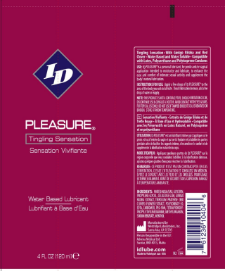 I.D. Lubricants ID Lubricants Pleasure Tingling Water-Based Lubricant, 4 fl oz - ID-PLT-04