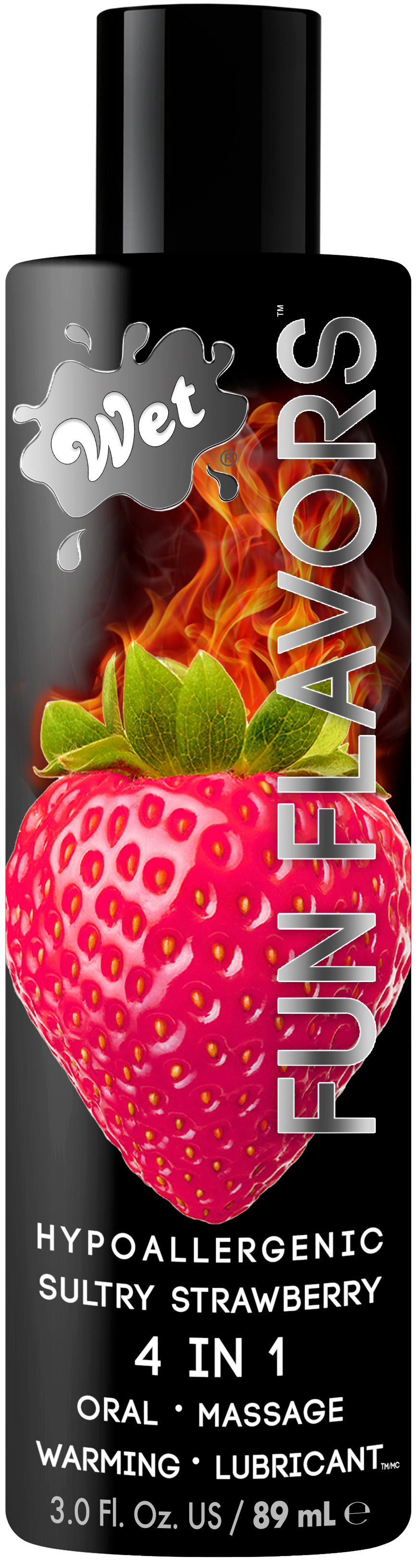 Wet Fun Flavors Sexy Strawberry Flavored Lubricant — 3 oz - WT803