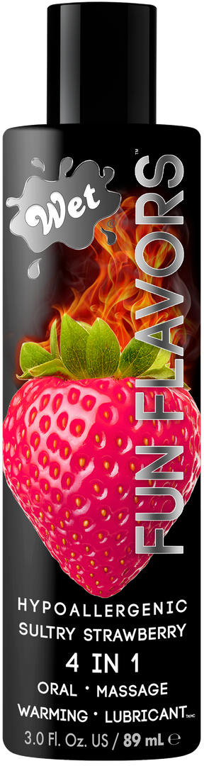 Wet Fun Flavors Sexy Strawberry Flavored Lubricant — 3 oz - WT803