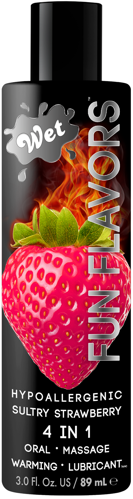 Wet Fun Flavors Sexy Strawberry Flavored Lubricant — 3 oz - WT803