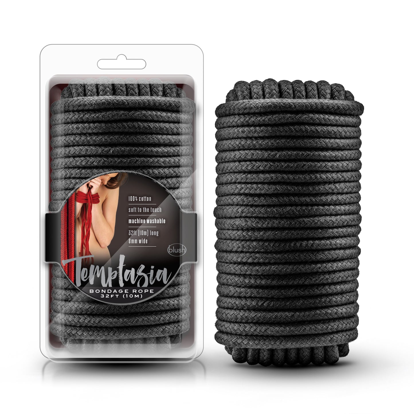 Temptasia - Bondage Rope - 32 Feet - Black by Blush