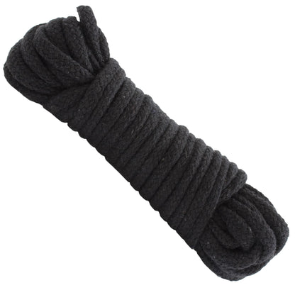 Bondage Rope - Cotton - Japanese Style - Black by Doc Johnson