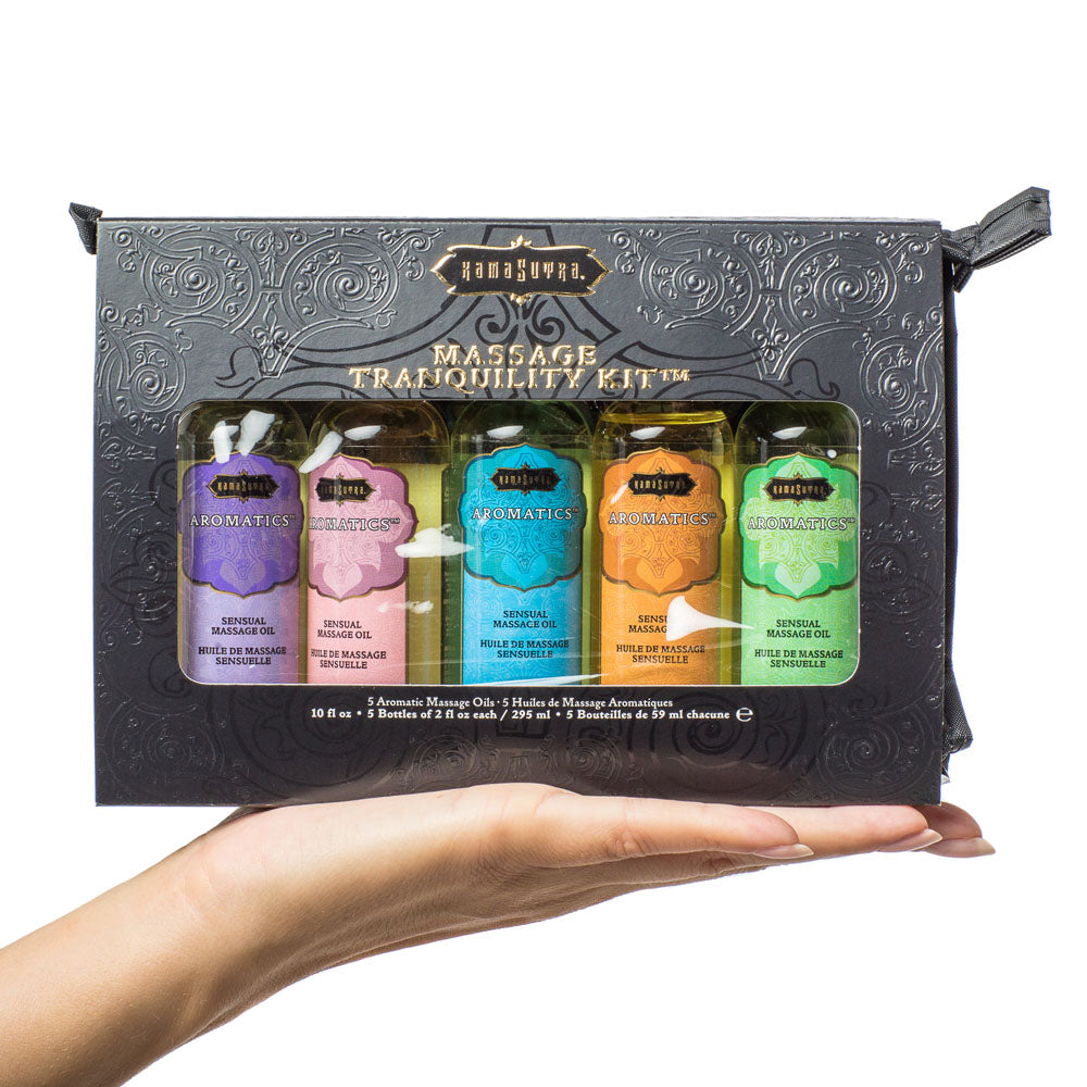 Kama Sutra Massage Tranquility Kit — 5 Travel Massage Oils (2 fl. oz.) - KS0024