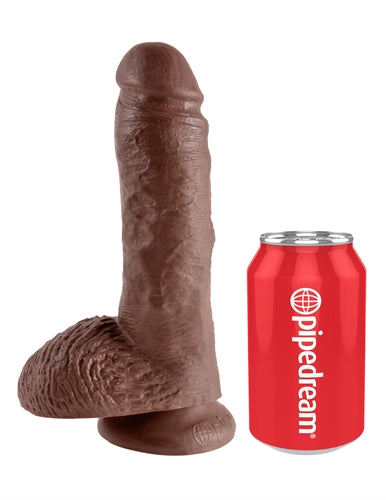 King Cock 8-Inch Cock With Balls - Brown by Pipedream