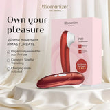 Womanizer Pro Clitoral Stimulator — Bordeaux Red - WZ6889